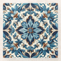 Azulejo Porselein Blauwe Tegel Mediterraan Patroon