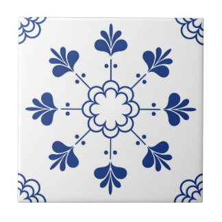 Azulejo Portugees Mediterraan Blauw Wit Tegeltje