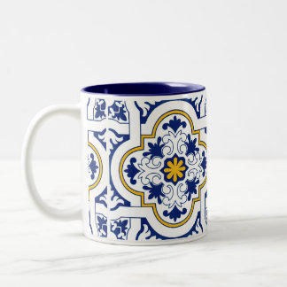Azulejo português tweekleurige koffiemok
