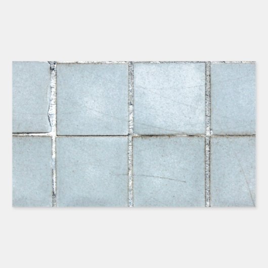 azulejo rechthoekige sticker (Voorkant)