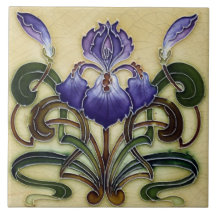 Azulejo Tegel art nouveau style decorative vuurpla