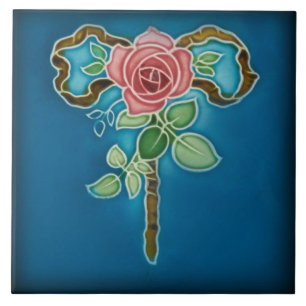 Azulejo Tegel art nouveau style decorative vuurpla Tegeltje