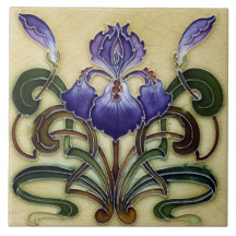 Azulejo Tegel art nouveau style decorative vuurpla
