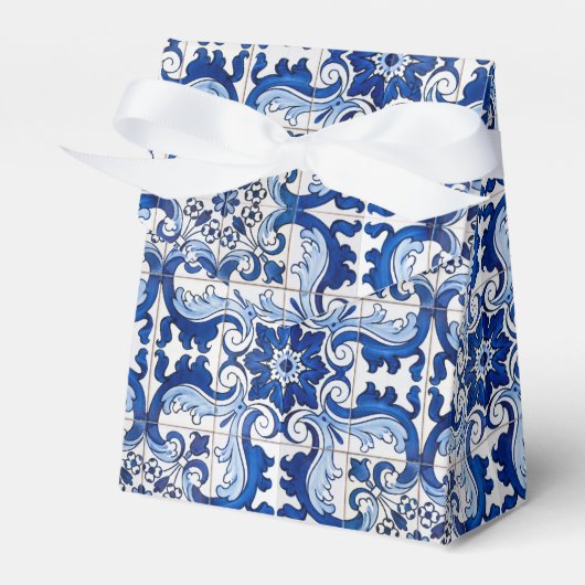 Azulejo Tegel Pattern Bedankdoosjes (Voorkant Zijde)