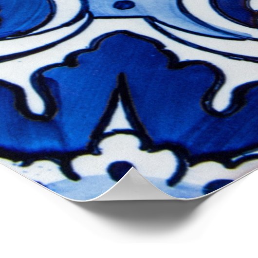  Azulejo Tegel Pattern Poster (Hoek)