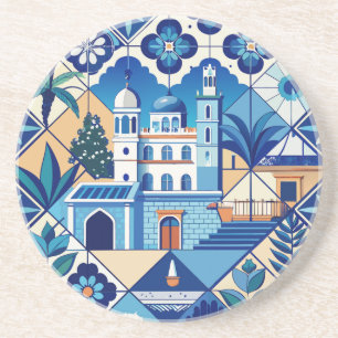 Azulejo Tegels Pattern Zandsteen Onderzetter