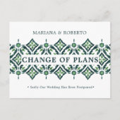 Azulejo vert | Faire-part de mariage espagnol avec (Devant)