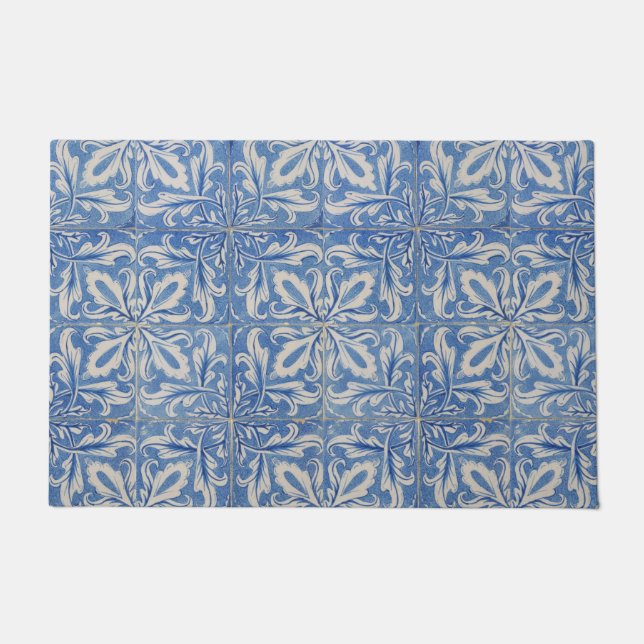  Azulejos Blue White Deurmat (Voorkant)