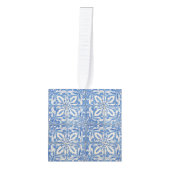  Azulejos Blue White Kubus Ornament (Voorkant)