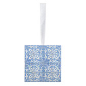  Azulejos Blue White Kubus Ornament (Rechts)