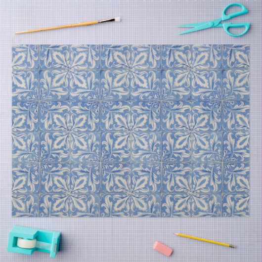 Azulejos Blue White Tissuepapier (Craft)