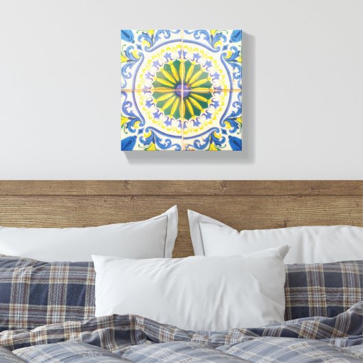 Azulejos Canvas Afdruk (Insitu (Slaapkamer))