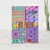 Azulejos Geometric Tiles with Bird of Peace Kaart (Voorkant)