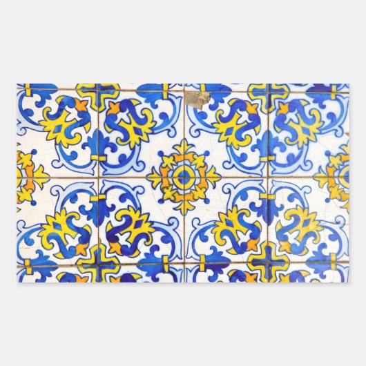 Azulejos keramische tegels rechthoekige sticker (Voorkant)