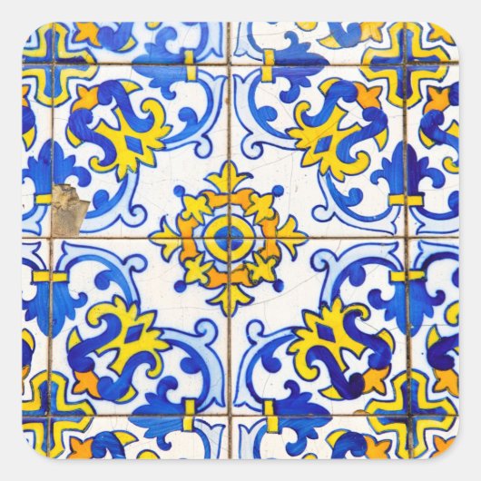Azulejos keramische tegels vierkante sticker (Voorkant)