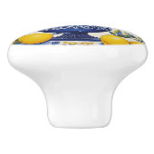 💙💛 Azulejos Lemon Vase Keramische Knop (Zijkant)