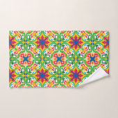 💛 💚 Azulejos, motif très décoratif, (Serviette à main)