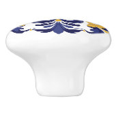 💙💛 Azulejos Porto Fleur Keramische Knop (Zijkant)