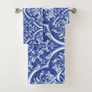 Azulejos Portugais Tribaux Traditionnels à l'aquar