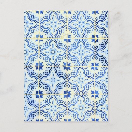 Azulejos, Portugese Tegels Briefkaart (Voorkant)