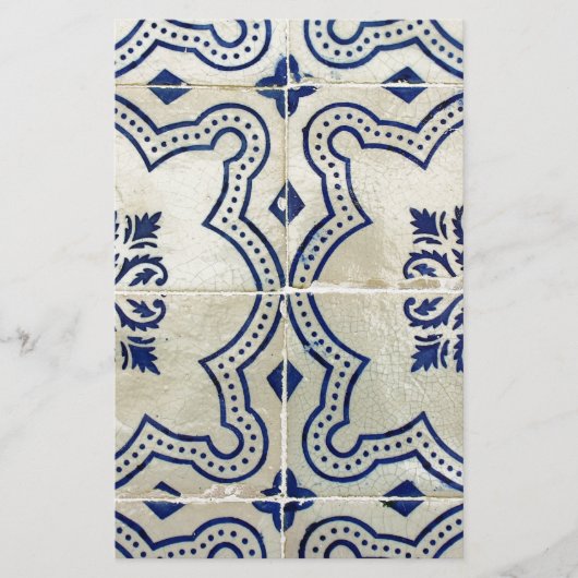 Azulejos, Portuguese Tiles Briefpapier (Voorkant)