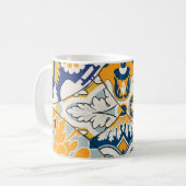 Azulejos Tegels Patchwork  behang Koffiemok (Voorkant links)