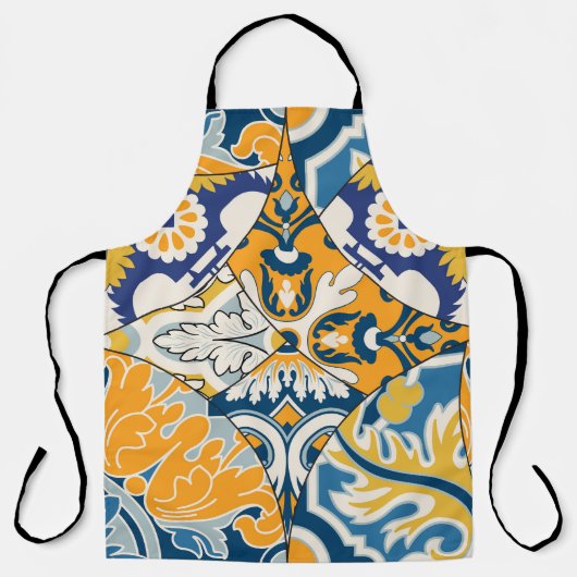 Azulejos Tegels Patchwork  behang Schort (Voorkant)