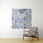 Azulejos tegels patchwork. Naadloze kleurige patch Wandkleed (In Situ (horizontaal))