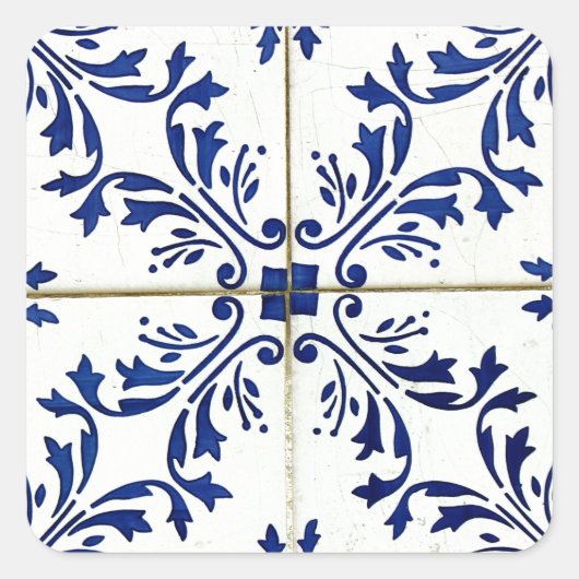 Azulejos Vierkante Sticker (Voorkant)
