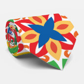 💛 💚 Azulejos, zeer decoratief patroon, Stropdas (Opgerold)