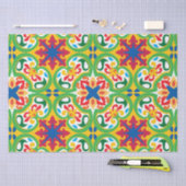💛 💚 Azulejos, zeer decoratief patroon, Tissuepapier (Craft)