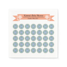 Azura Crest Baby Shower Paper Napkins with Designs