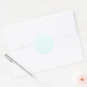 Azurblauw Ronde Sticker (Envelop)