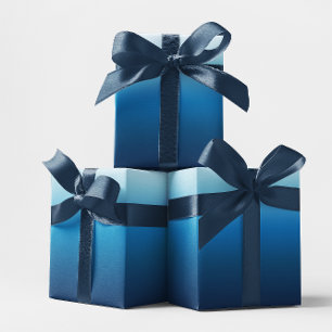 Azurblauwe tot Oceaanblauwe Ombre Cadeaupapier