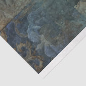 Azure Allure Patchwork Elegance, Blauwe blends Tissuepapier (Detail)