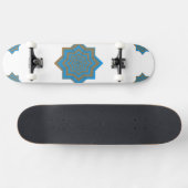 Azure and Ember Star Skateboard (Horizontaal)