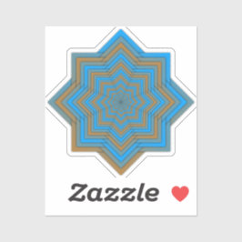 Azure and Ember Star Sticker