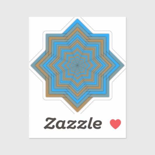 Azure and Ember Star Sticker (Vel)