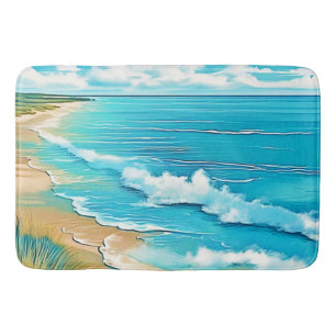 Azure Beach Calm Design Badmat