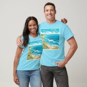 Azure Beach Calm Design T-shirt (Unisex)