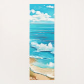 Azure Beach Calm Design Yogamat (Achterkant)