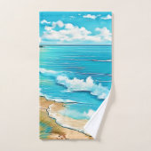 Azure Beach Calme Design (Serviette à main)