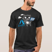 Azure Bit Raccoon met Microsoft Surface Classic T T-shirt (Voorkant)