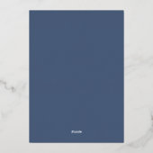 Azure Blessings Boys Confirmation Invitation (Verso)