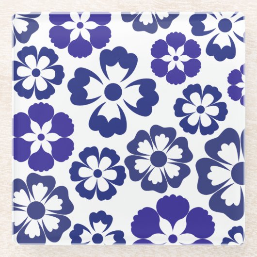 Azure Bloesem Harmonie Onderzetter Glazen Onderzetter (Voorkant)