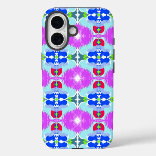 Azure Bloom Kaleidoscoop Case-Mate iPhone Case (Achterkant)