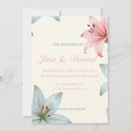 Azure Bloom V03 Kaart (Achterkant)