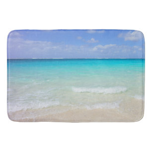 Azure Blue Caribbean Tropical Beach Badmat