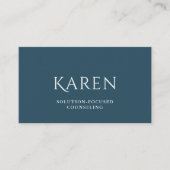 Azure Blue Classic First Name Visitekaartje (Voorkant)