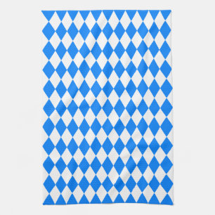 Azure Blue Harlequin Theedoek